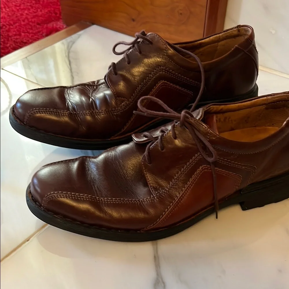 Josef Seibel Men's 43 Sander Oxford Leather Lace Up Dress Shoes